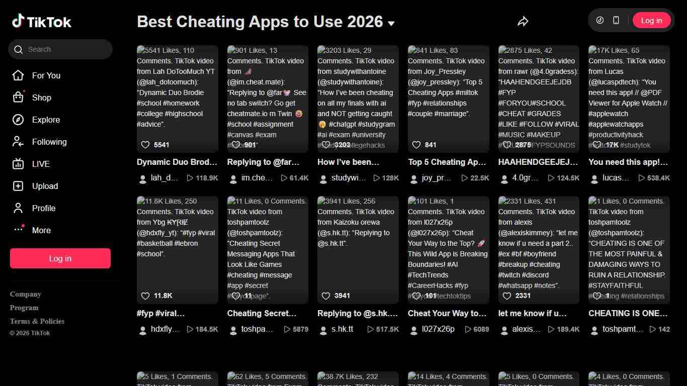 Best Cheating Apps to Use 2026 TikTok